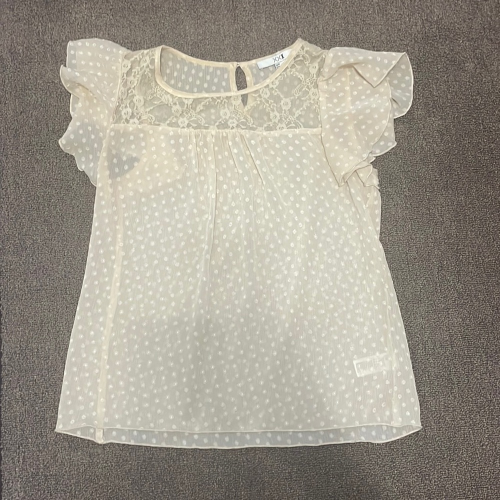 Beige blouse from Forever 21